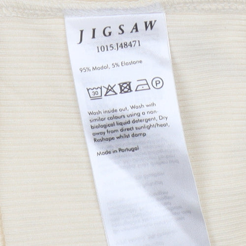 Jigsaw Women's Beige XL Basic T-Shirt