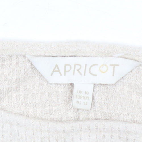 Apricot Women's Beige Pullover Jumper, Size 18
