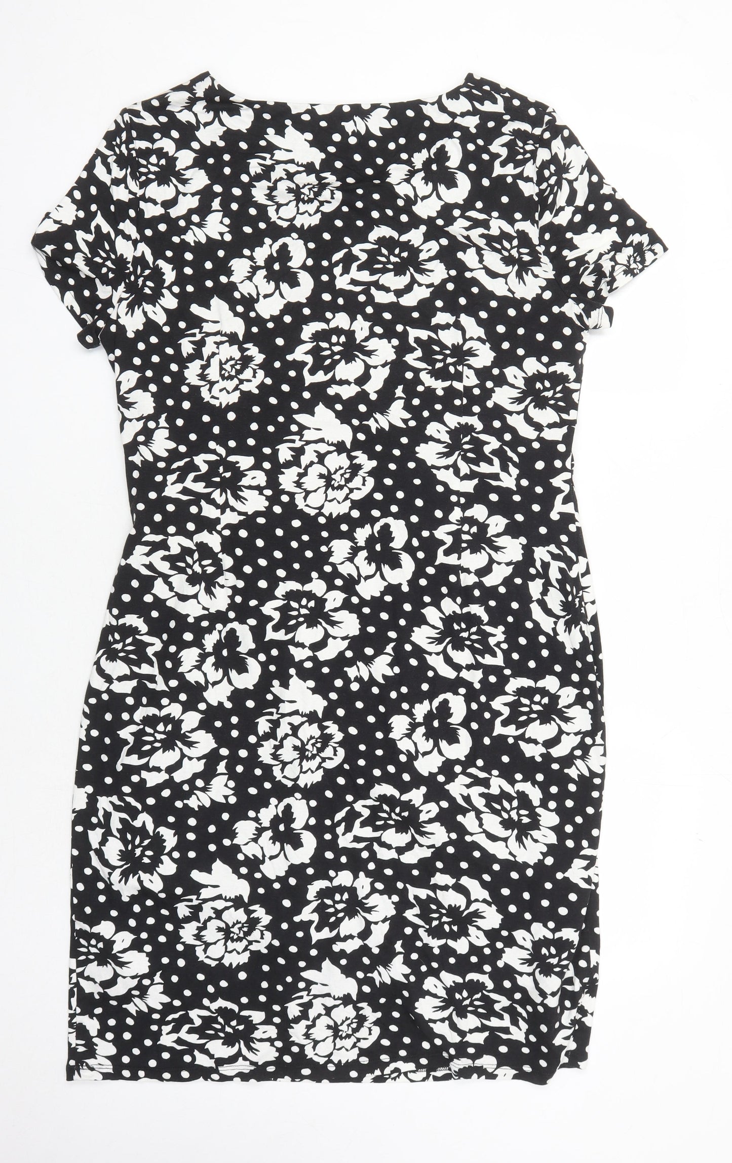 Precis Petite Women's Black Floral Dress, Size 18