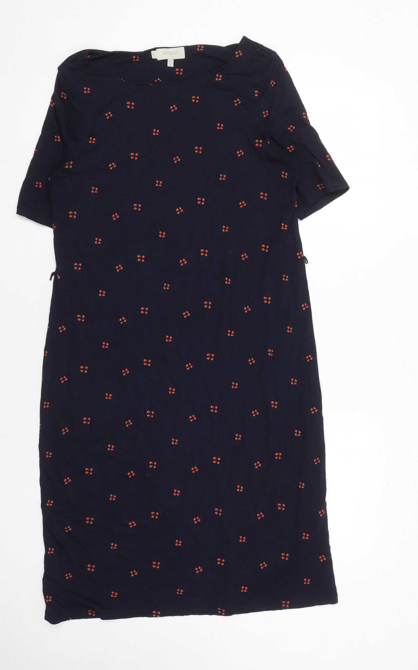 Hobbs Women Blue Boat Neck Shift Dress Size 12