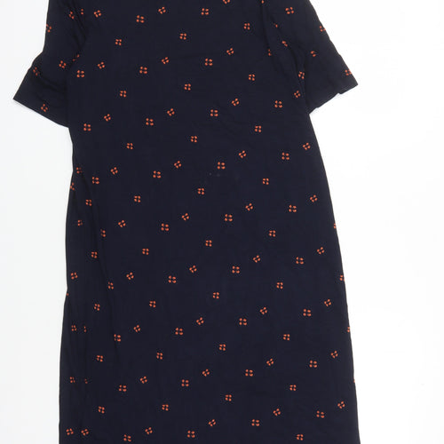 Hobbs Women Blue Boat Neck Shift Dress Size 12