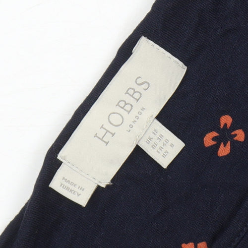 Hobbs Women Blue Boat Neck Shift Dress Size 12