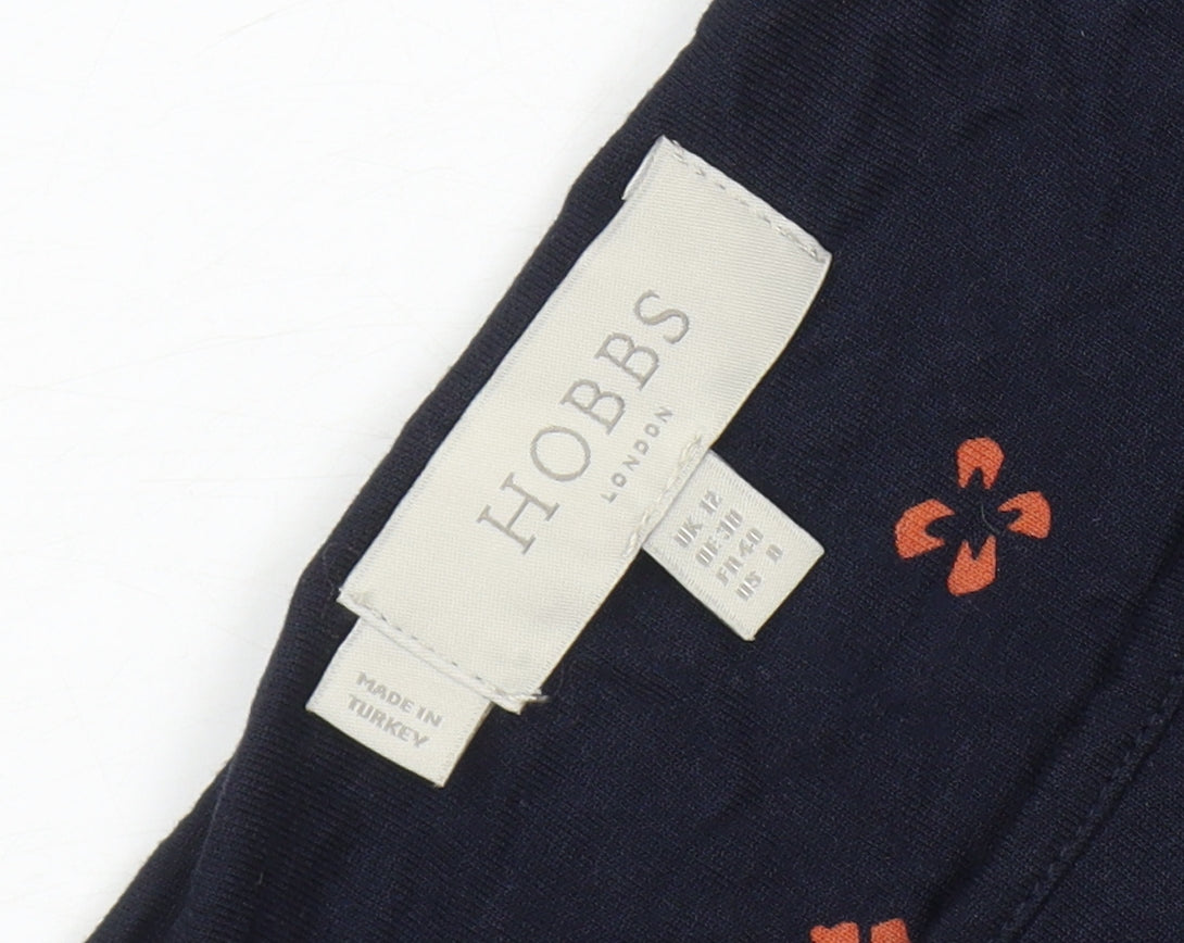 Hobbs Women Blue Boat Neck Shift Dress Size 12