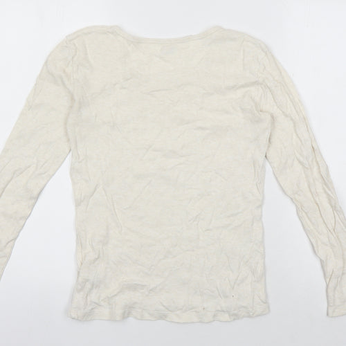 Decathlon Women Beige Basic Jersey Top XL
