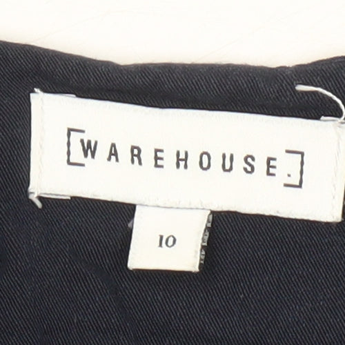 Warehouse Blue Shift Dress, Women, Size 10, Casual, Half Sleeve
