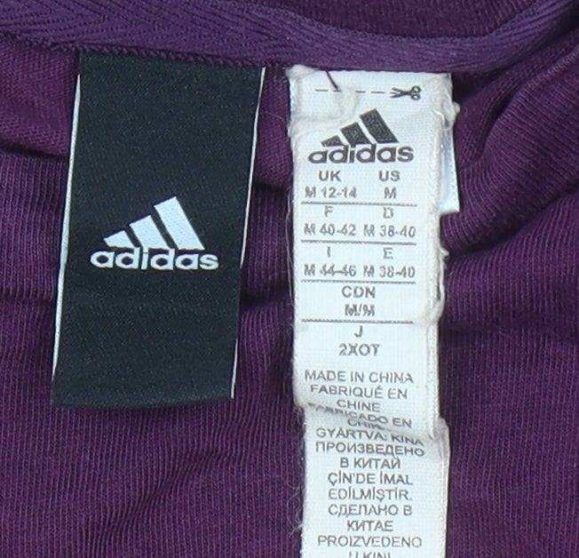 Adidas Women's Purple T-Shirt, Size M