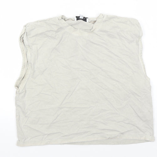 & Other Stories Women's Beige Sleeveless Cotton Tank