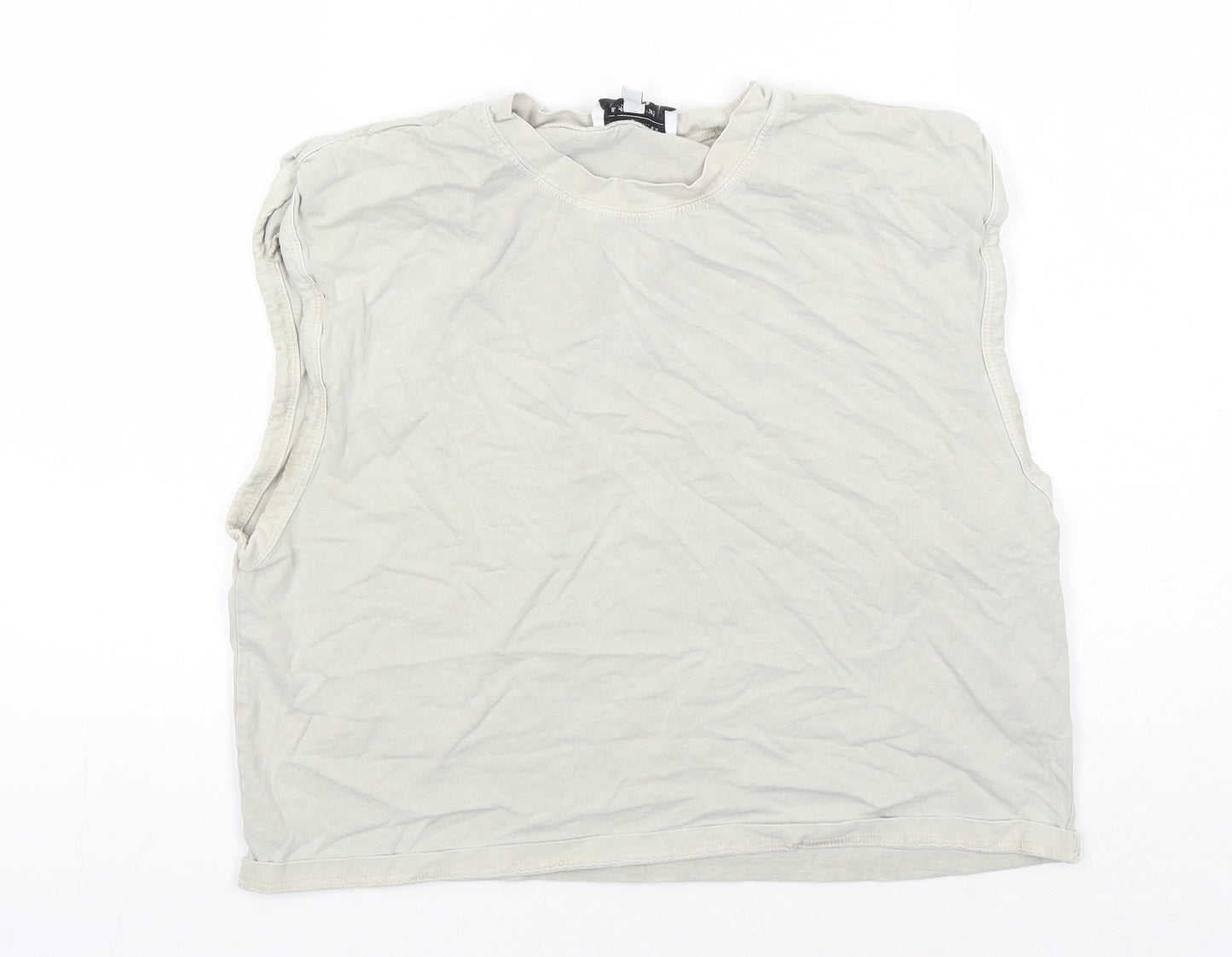 & Other Stories Women's Beige Sleeveless Cotton Tank