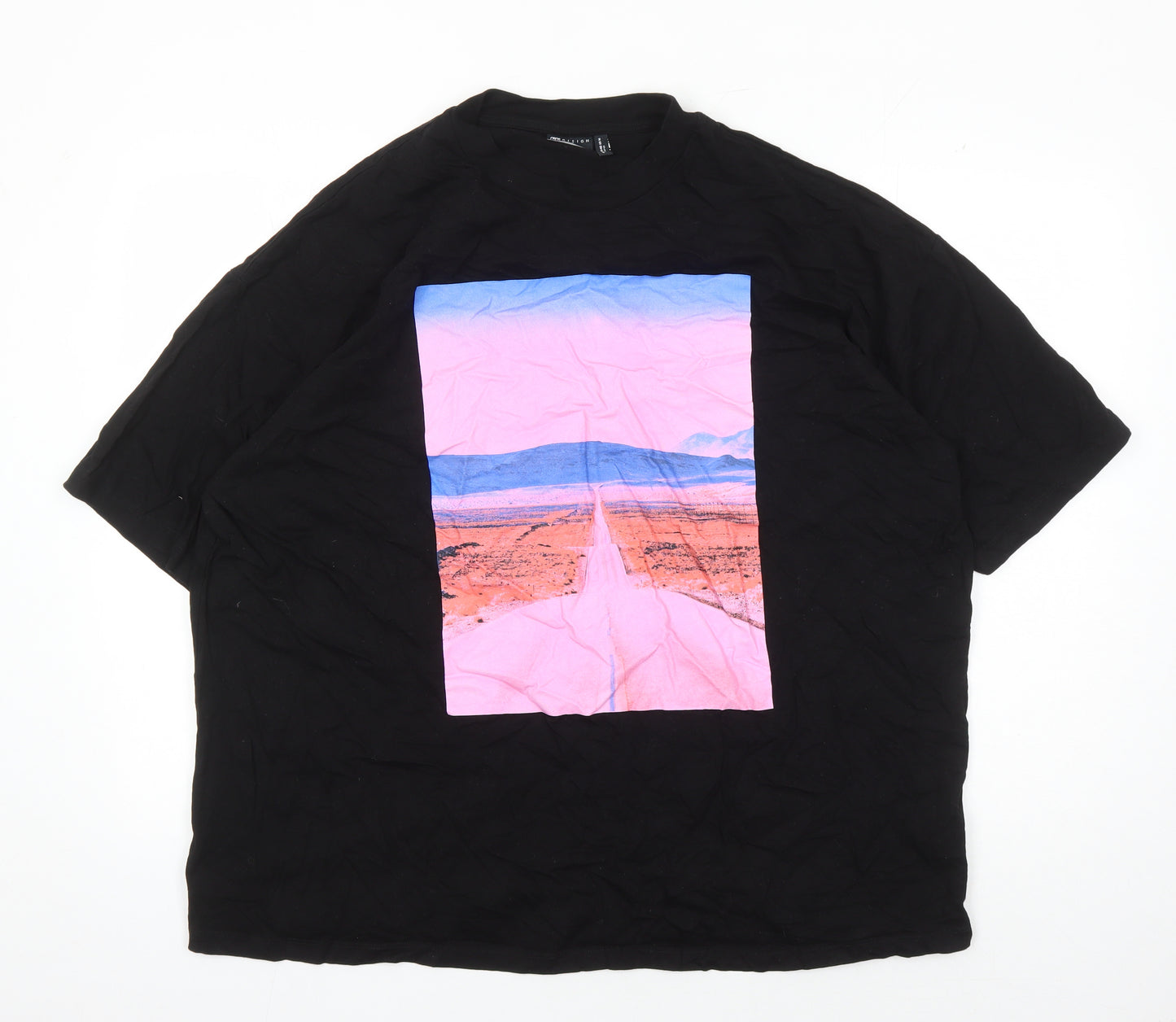 ASOS DESIGN Women's Black T-Shirt UK 20 Plus Basic