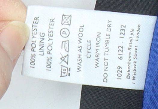 Debenhams Women's Blue Knee Length Pencil Skirt Size 18