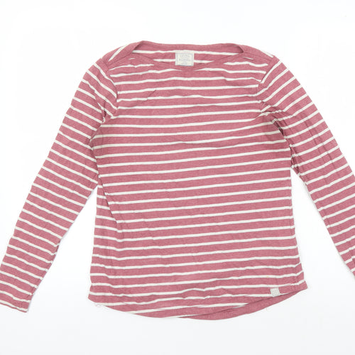 Fat Face Women's Red Striped Long Sleeve T-Shirt
