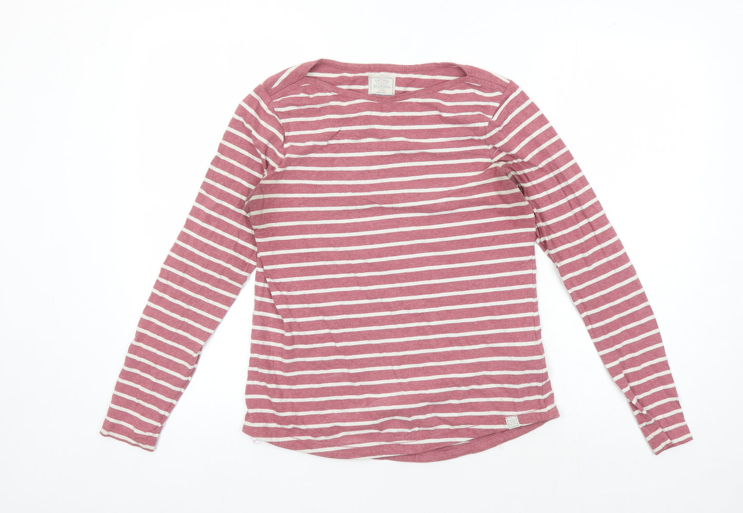 Fat Face Women's Red Striped Long Sleeve T-Shirt
