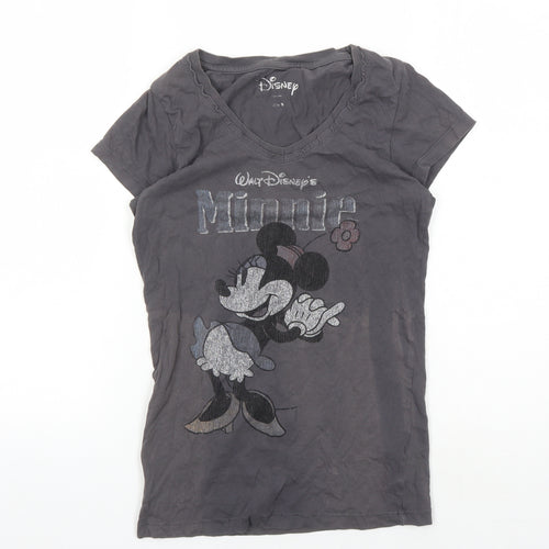 Disney Women's Black Minnie Mouse T-Shirt, Size S