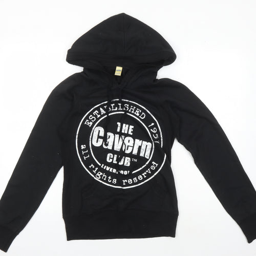 Kavio Men's Black Graphic Print Pullover Hoodie M
