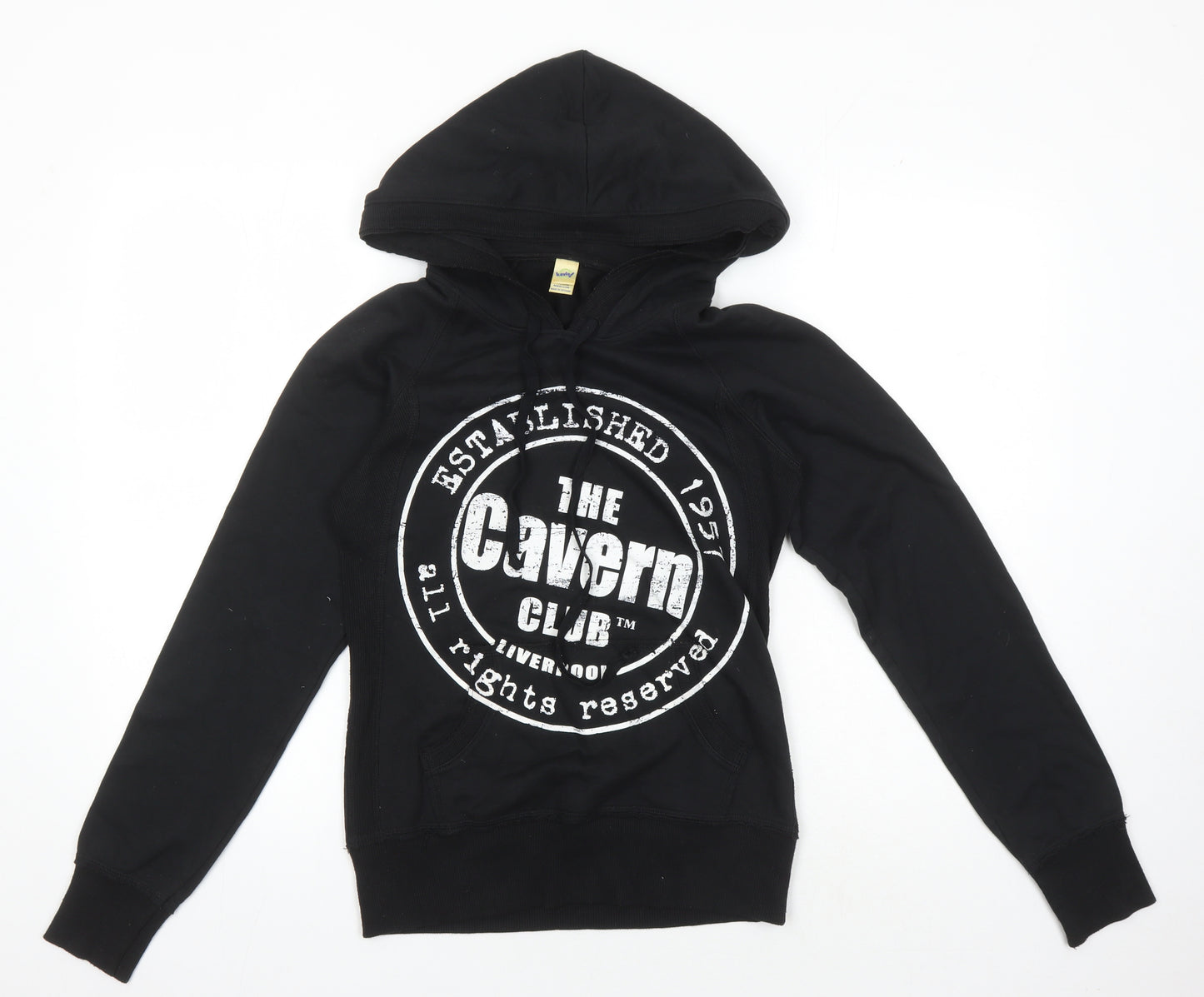 Kavio Men's Black Graphic Print Pullover Hoodie M