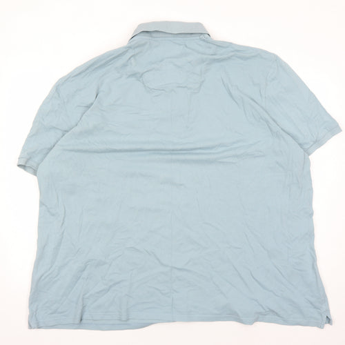 Lyle & Scott Men's 3XL Blue Organic Cotton Polo