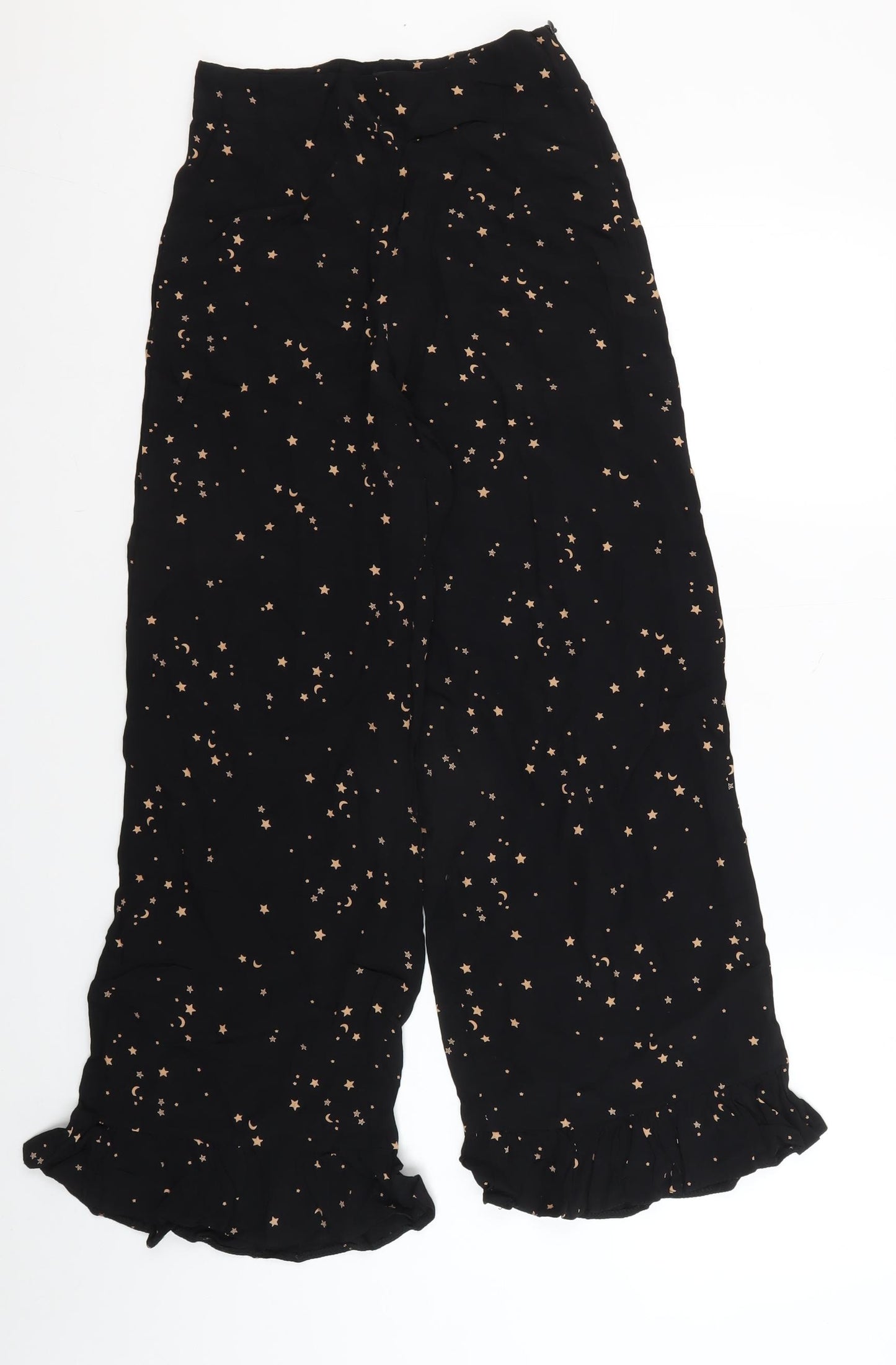 Nobody's Child Women's Black Wide-Leg Trousers Size 6