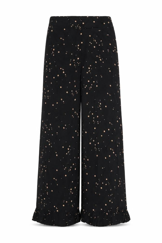 Nobody's Child Women's Black Wide-Leg Trousers Size 6