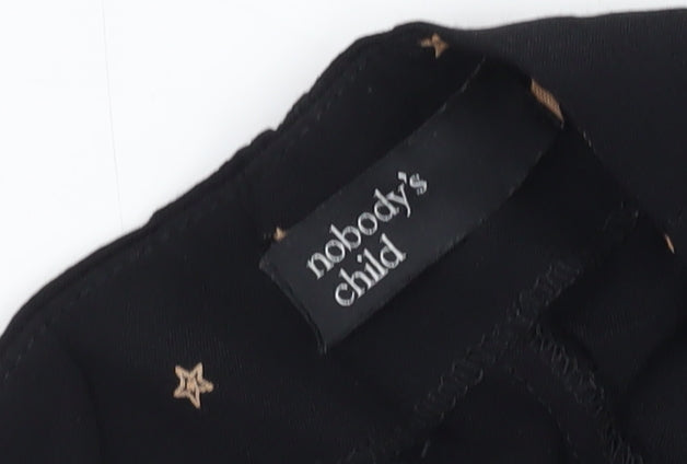 Nobody's Child Women's Black Wide-Leg Trousers Size 6
