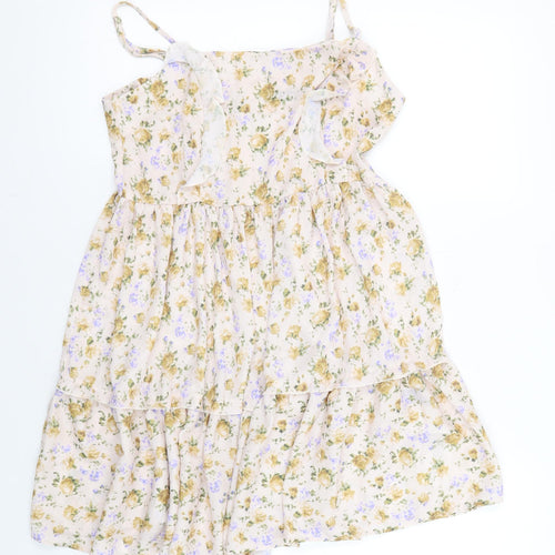 Boohoo Women's Floral Slip Dress UK 8 Multicoloured