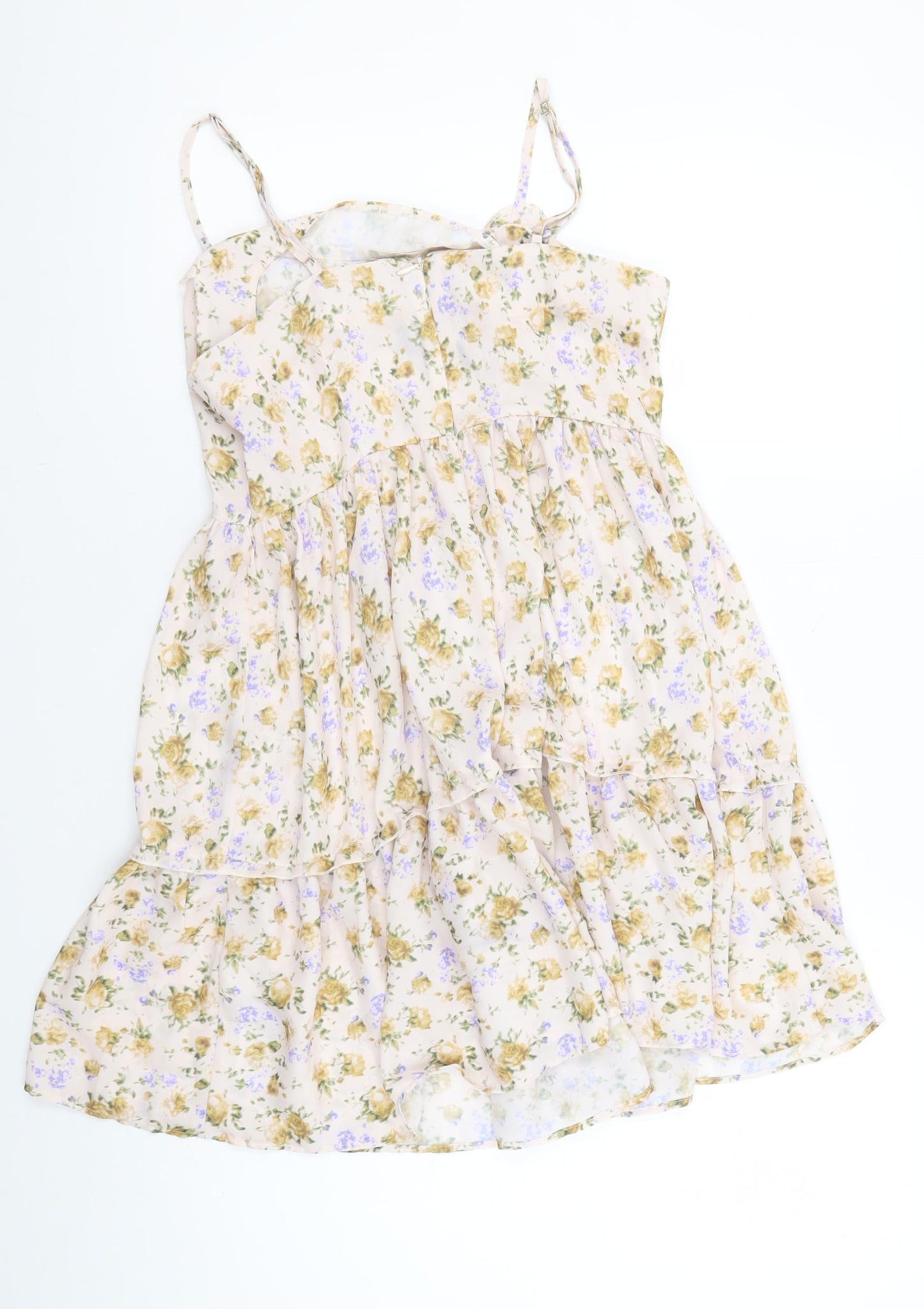 Boohoo Women's Floral Slip Dress UK 8 Multicoloured