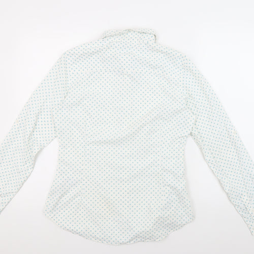 Trespass Women's White Geometric Button-Up Shirt S