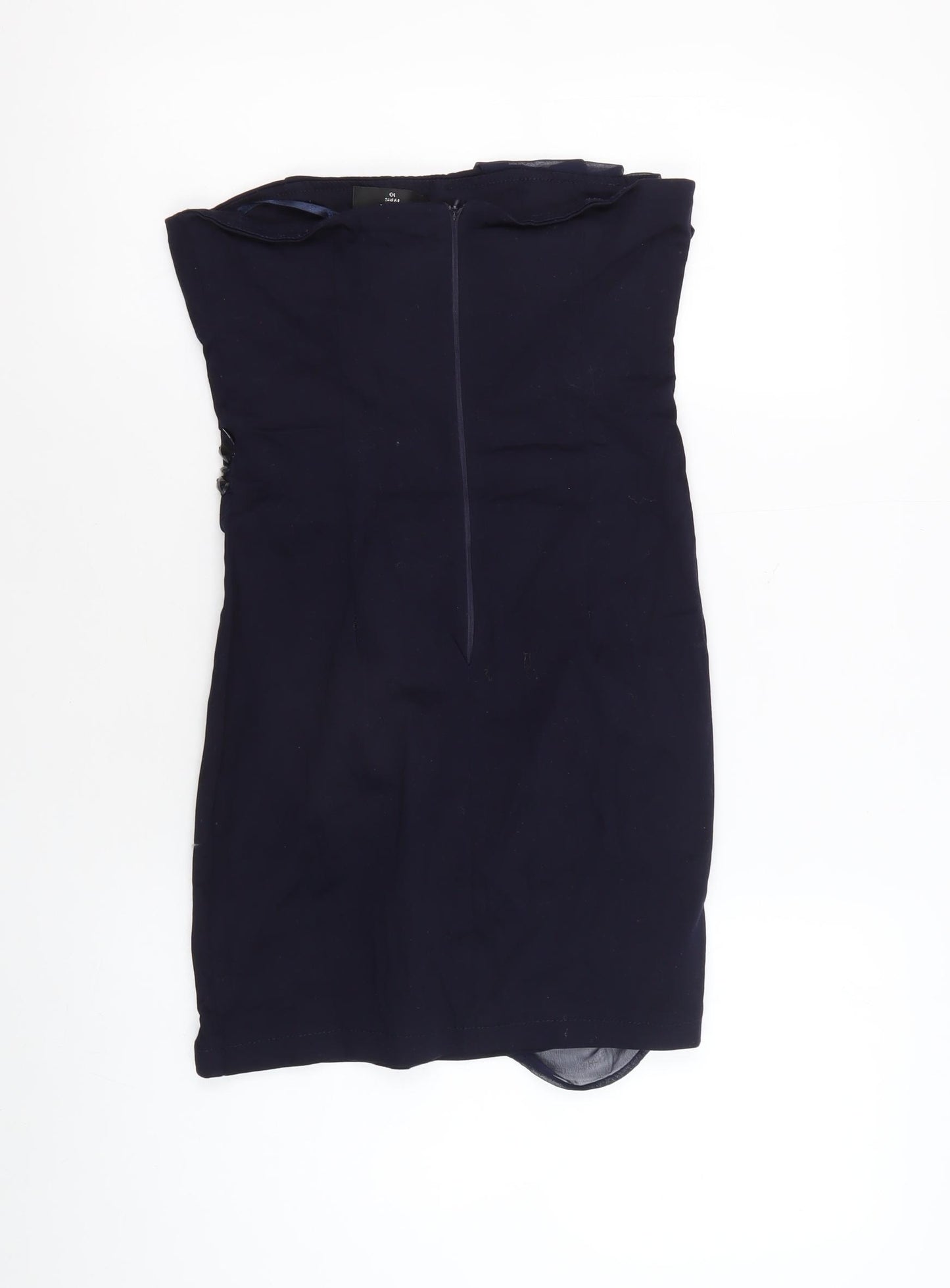 AX Paris Women's Black Beaded Sheath Dress Size 10