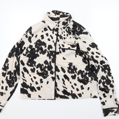 Michelle Keegan Women's Animal Print Button-Up Shirt