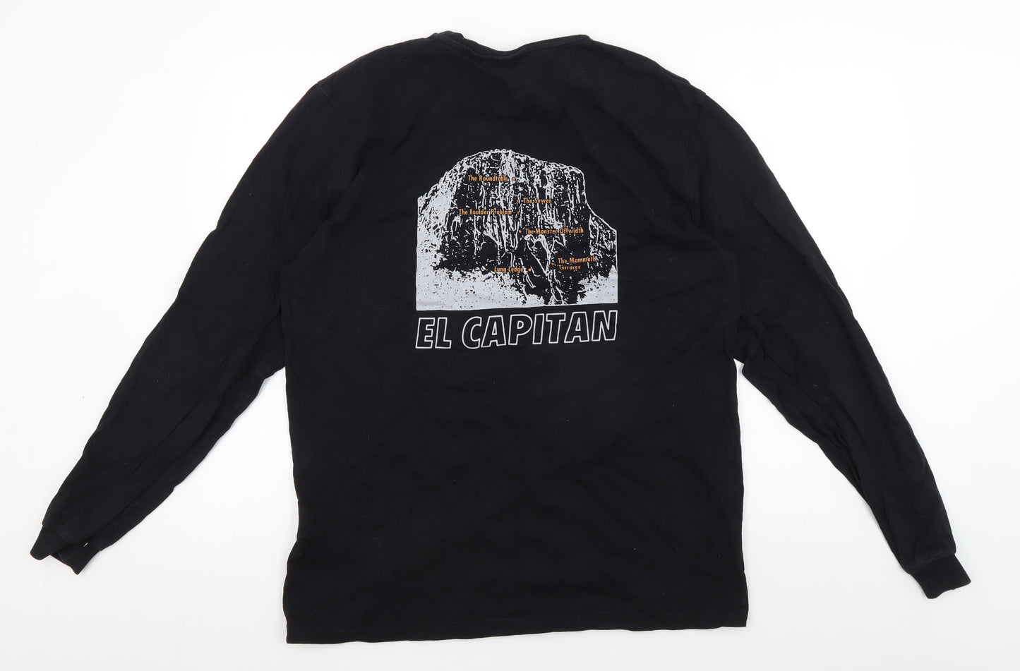 Gramicci Men's Black Graphic Pullover Sweatshirt M