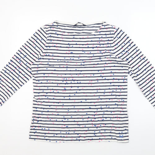 Crew Clothing Women's Multicoloured Striped T-Shirt, Size 14
