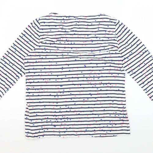 Crew Clothing Women's Multicoloured Striped T-Shirt, Size 14