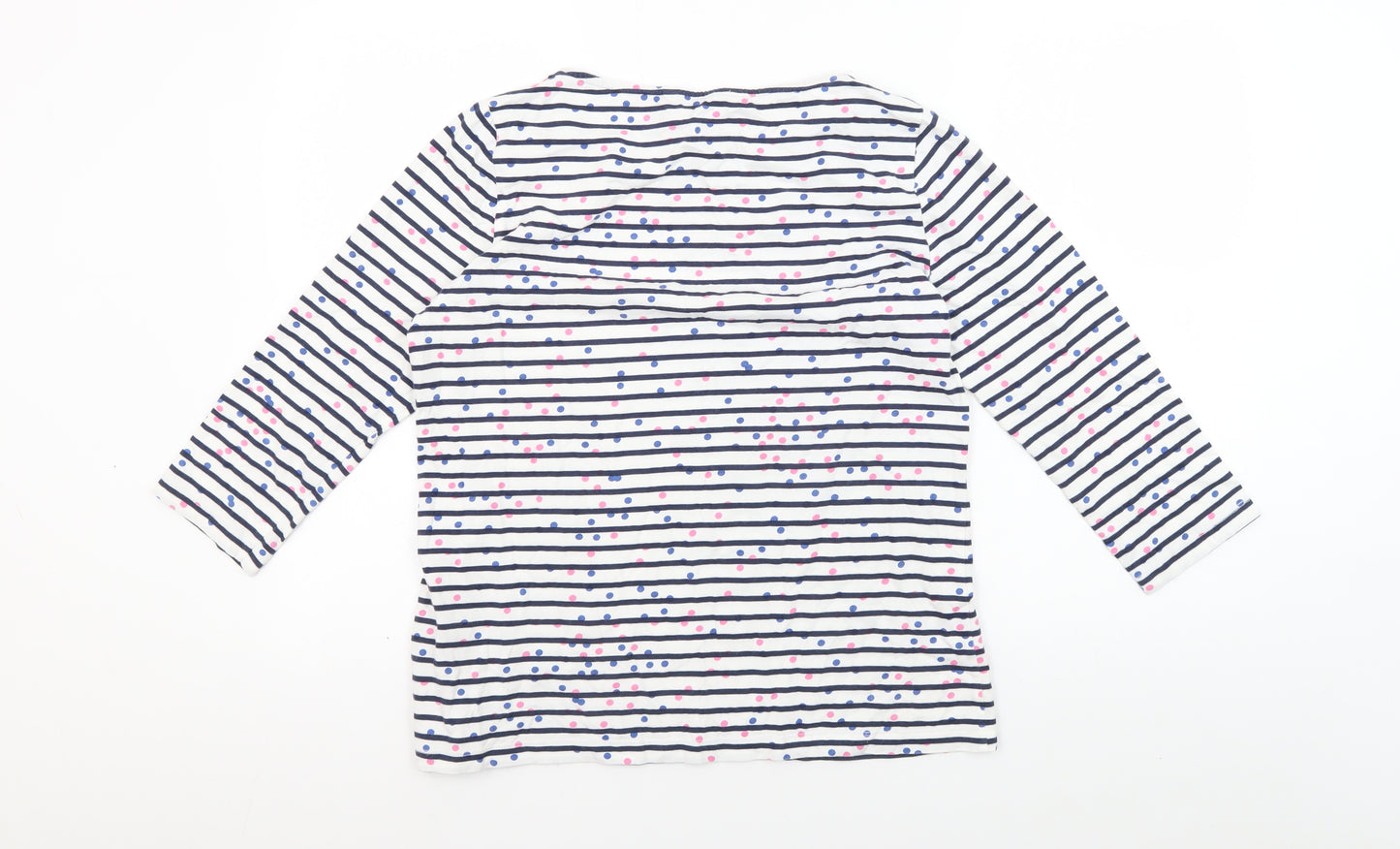 Crew Clothing Women's Multicoloured Striped T-Shirt, Size 14