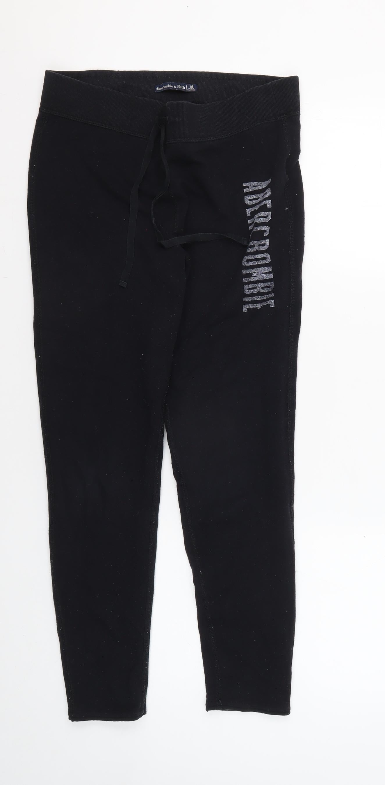 Abercrombie & Fitch Women's Black Jogger Trousers M