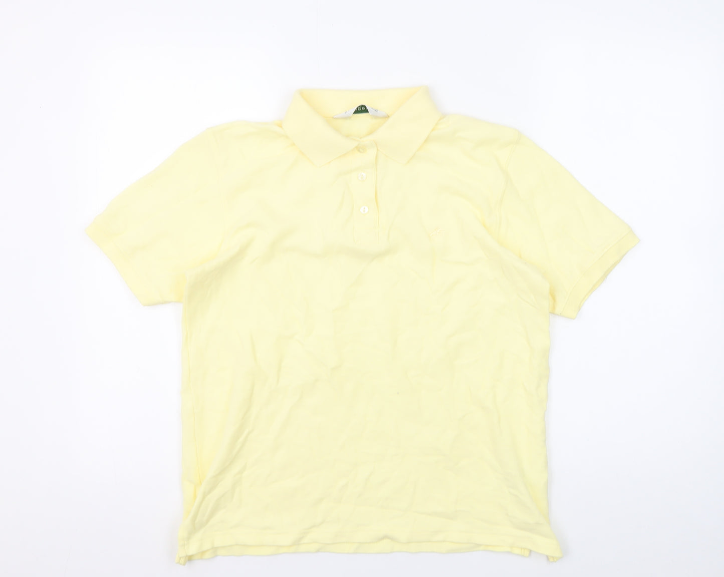 Jumper Men's Yellow S Polo Shirt with Collared Neck