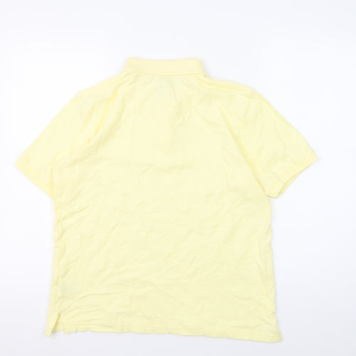 Jumper Men's Yellow S Polo Shirt with Collared Neck