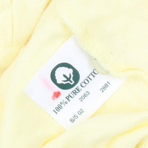 Jumper Men's Yellow S Polo Shirt with Collared Neck