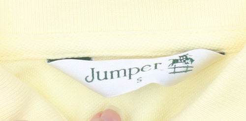 Jumper Men's Yellow S Polo Shirt with Collared Neck