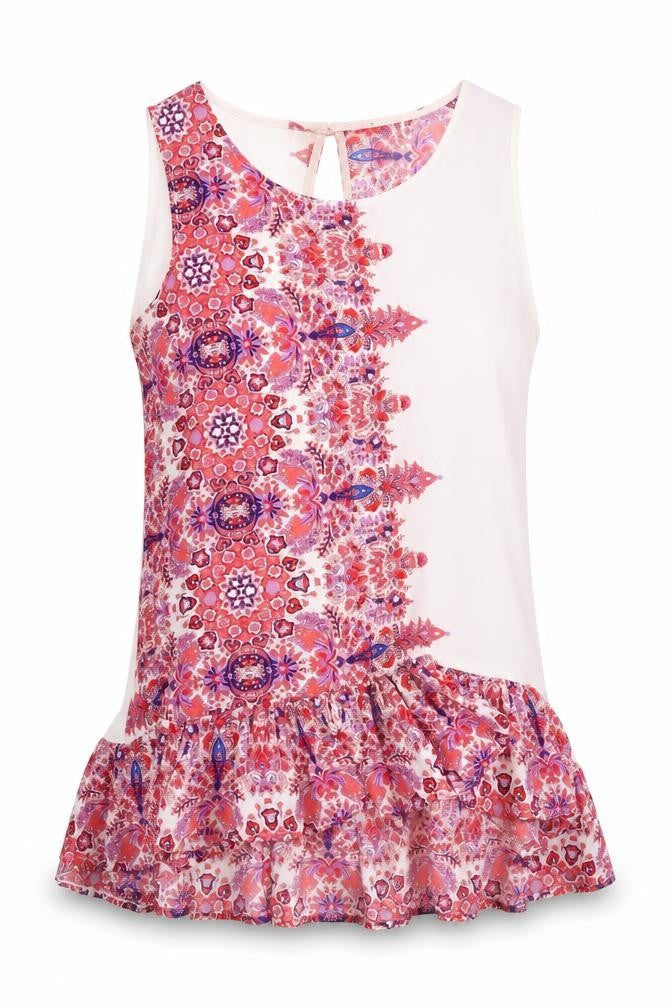 Front view of Klass Women's Multicoloured Paisley Dress