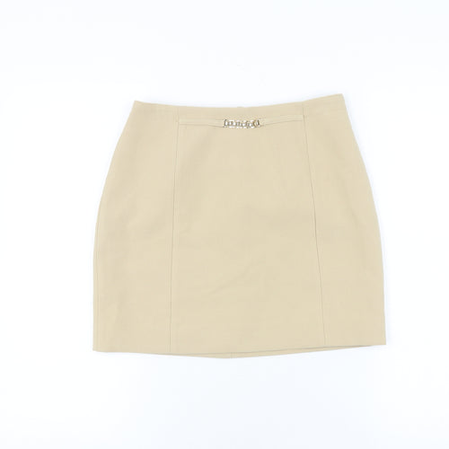 H&M Women's Beige Pencil Skirt Size 8