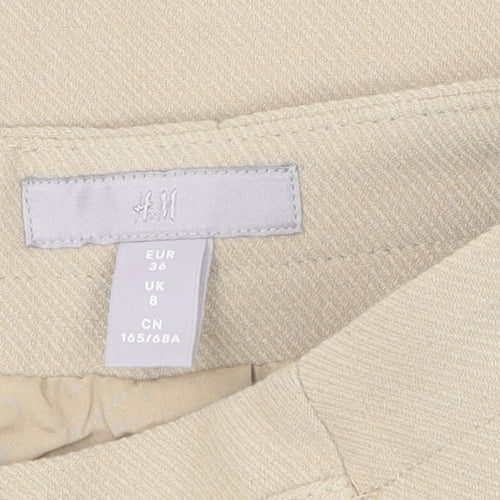 H&M Women's Beige Pencil Skirt Size 8