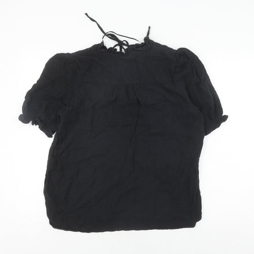 Marks and Spencer Black Cotton Top, Size 10