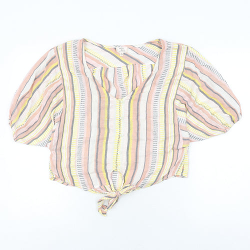 Dizzy Lizzy Women’s Multicoloured Striped Top S