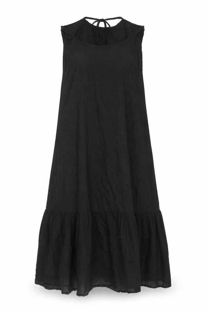 Front view of ASOS DESIGN Women's Black A-Line Dress, size 4