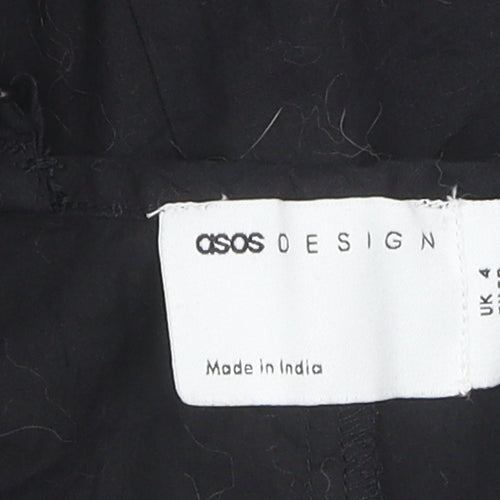 ASOS DESIGN Women's Black A-Line Dress, Size 4