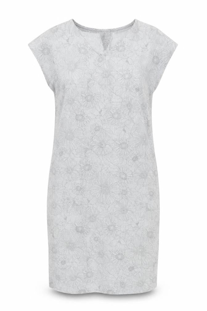 Rohan Women's Grey Floral Sleeveless Dress Size 10