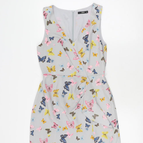 Oasis Women's Multicoloured Sleeveless Dress Size 10