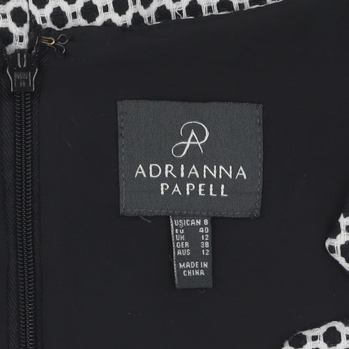 Adrianna Papell Women's Black Fit & Flare Dress Size 12