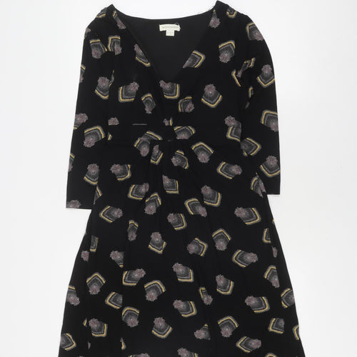 Monsoon Women's Black Dress Size 12 Viscose Blend