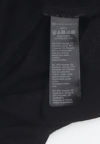Monsoon Women's Black Dress Size 12 Viscose Blend