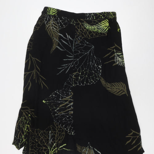 Angel Circle Women's Black Viscose Geometric Skirt Size 2